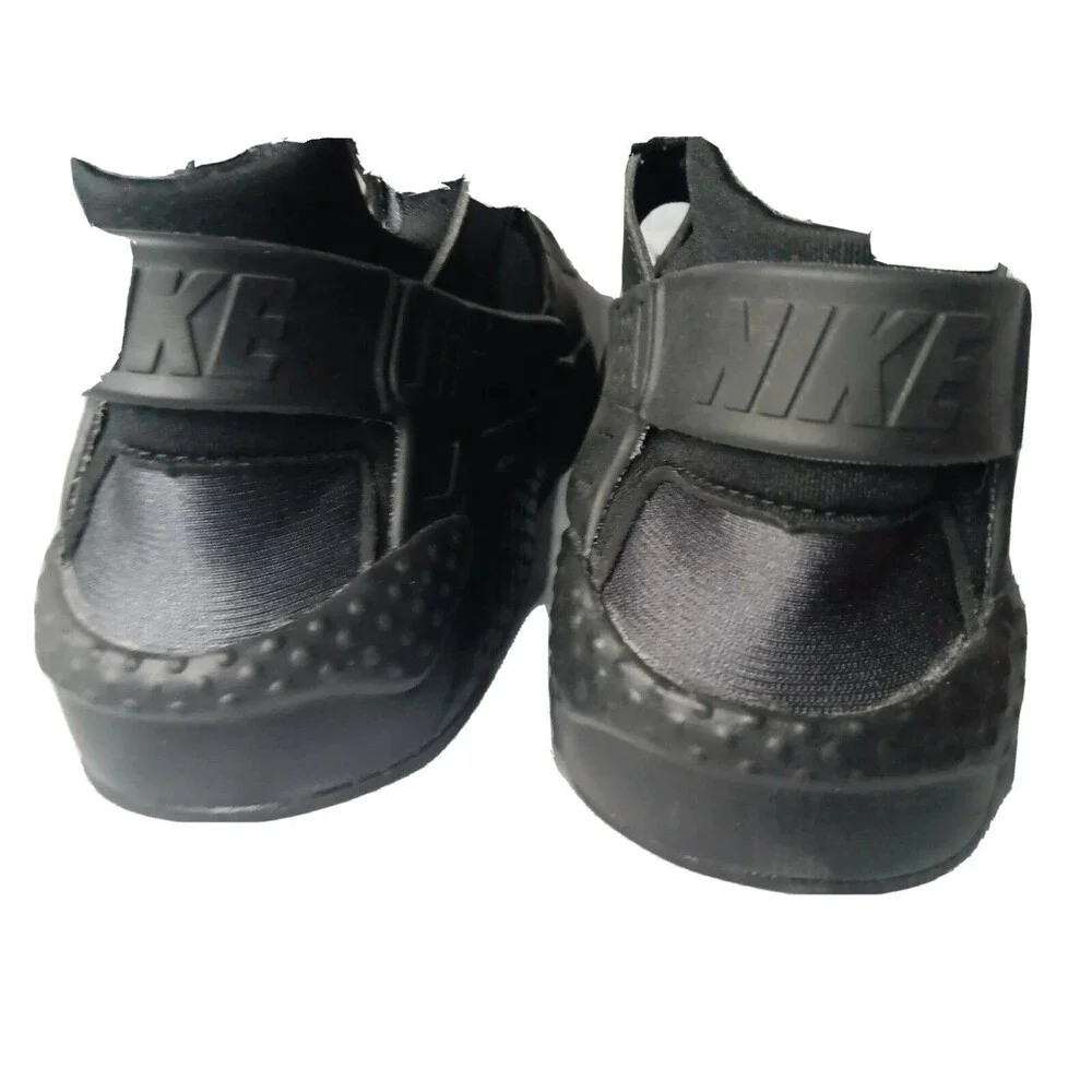 Nike Air Huarache Run Sneakers Size 7 Y Shoes Ultra Triple Black